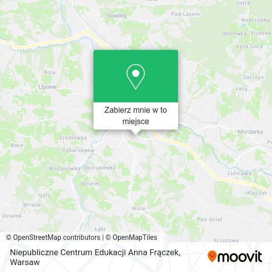 Mapa Niepubliczne Centrum Edukacji Anna Frączek