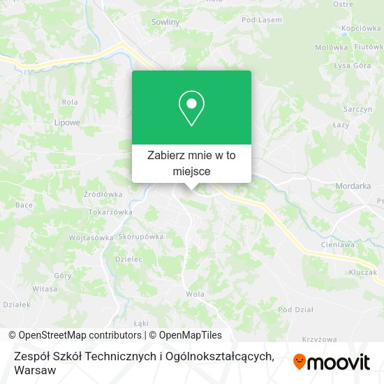 Mapa Zespół Szkół Technicznych i Ogólnokształcących