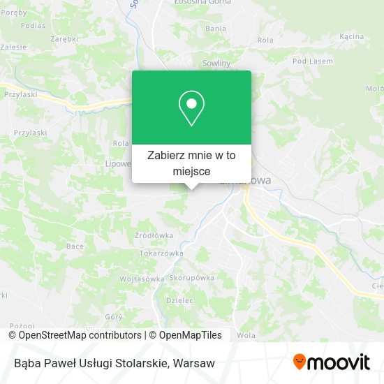 Mapa Bąba Paweł Usługi Stolarskie