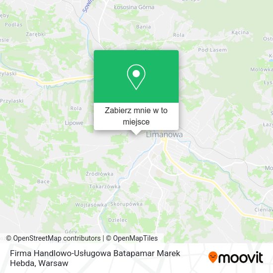 Mapa Firma Handlowo-Usługowa Batapamar Marek Hebda