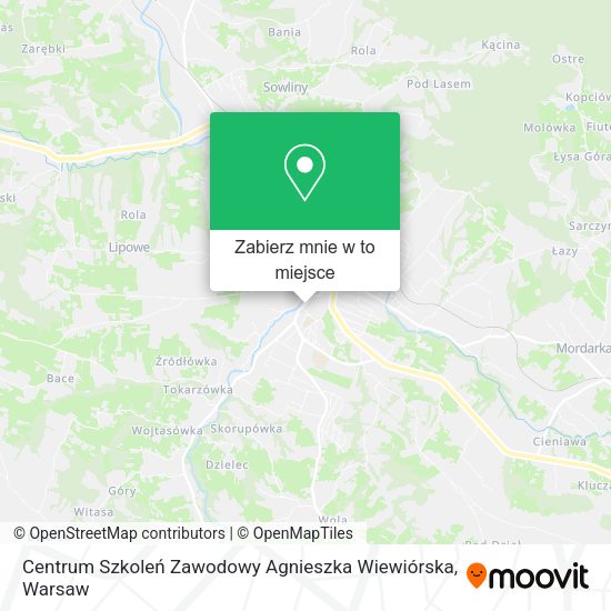 Mapa Centrum Szkoleń Zawodowy Agnieszka Wiewiórska