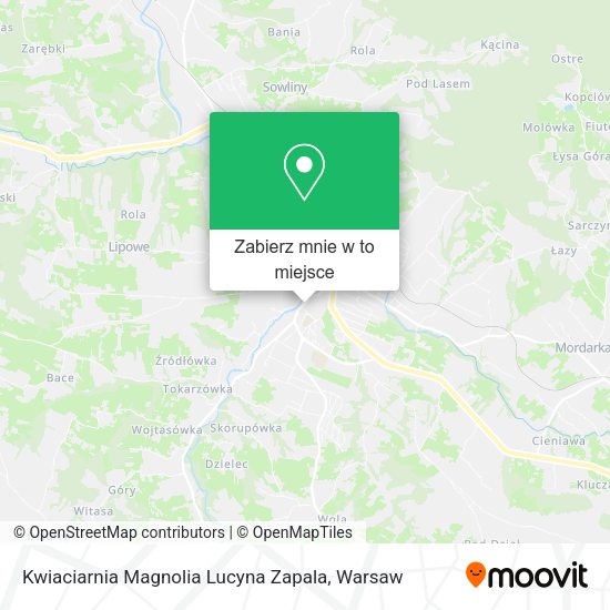 Mapa Kwiaciarnia Magnolia Lucyna Zapala