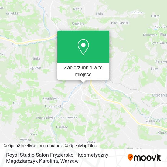 Mapa Royal Studio Salon Fryzjersko - Kosmetyczny Magdziarczyk Karolina