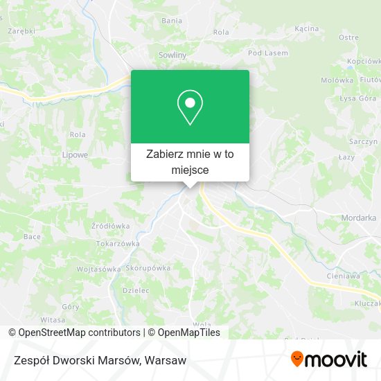 Mapa Zespół Dworski Marsów