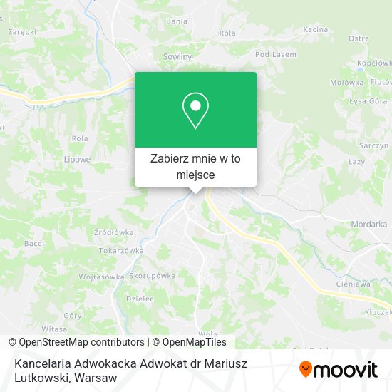 Mapa Kancelaria Adwokacka Adwokat dr Mariusz Lutkowski