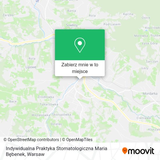 Mapa Indywidualna Praktyka Stomatologiczna Maria Bębenek