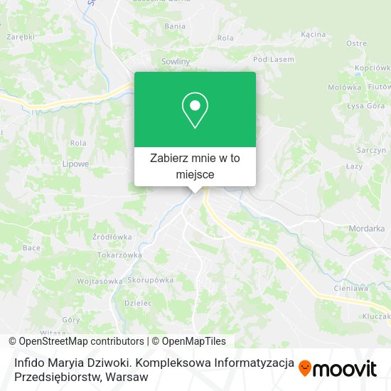 Mapa Infido Maryia Dziwoki. Kompleksowa Informatyzacja Przedsiębiorstw