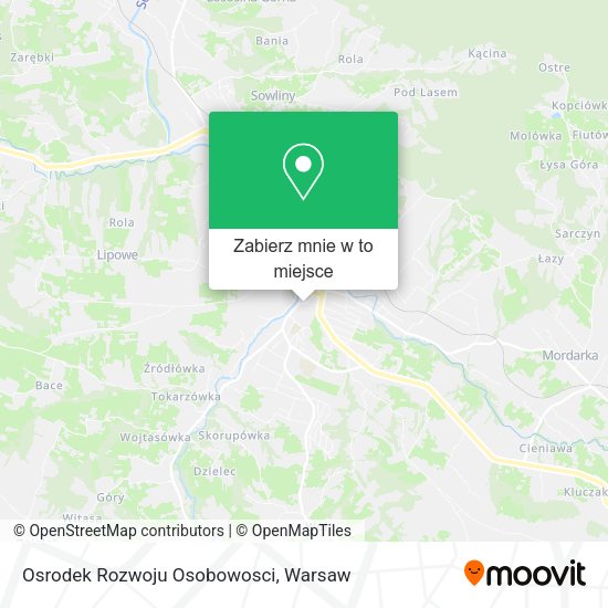 Mapa Osrodek Rozwoju Osobowosci