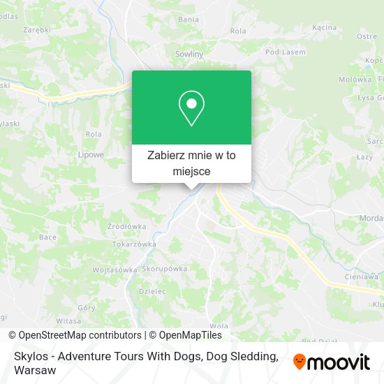 Mapa Skylos - Adventure Tours With Dogs, Dog Sledding