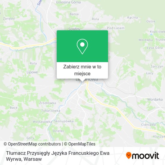 Mapa Tłumacz Przysięgły Języka Francuskiego Ewa Wyrwa