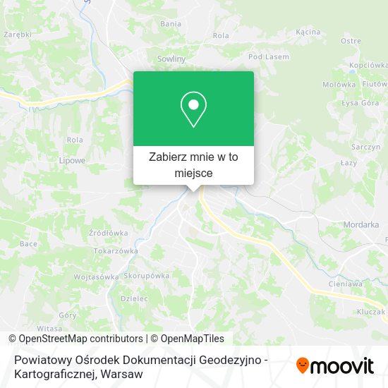 Mapa Powiatowy Ośrodek Dokumentacji Geodezyjno - Kartograficznej