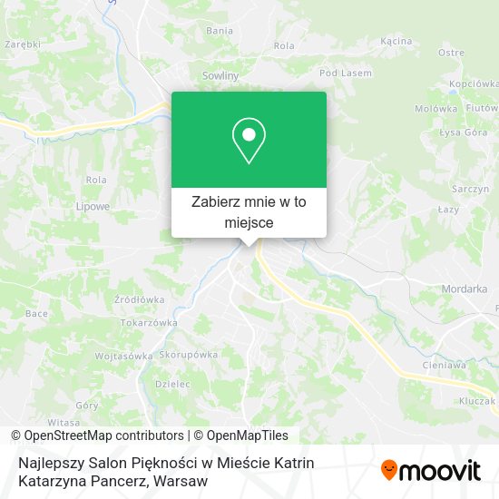 Mapa Najlepszy Salon Piękności w Mieście Katrin Katarzyna Pancerz