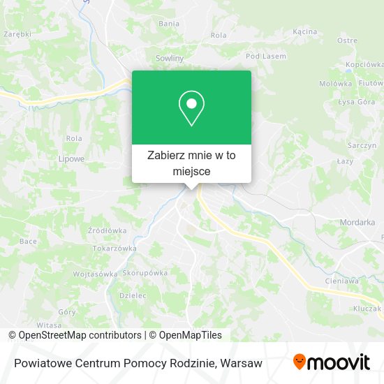 Mapa Powiatowe Centrum Pomocy Rodzinie