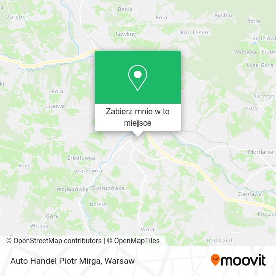 Mapa Auto Handel Piotr Mirga