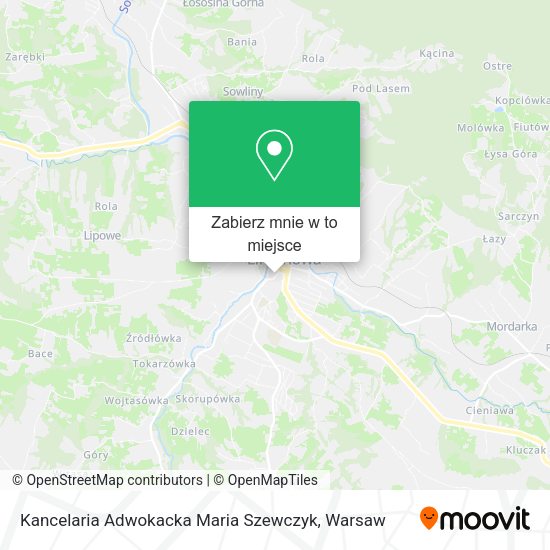 Mapa Kancelaria Adwokacka Maria Szewczyk