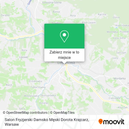 Mapa Salon Fryzjerski Damsko Męski Dorota Krajcarz