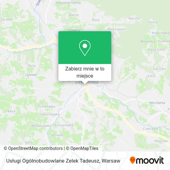 Mapa Usługi Ogólnobudowlane Zelek Tadeusz