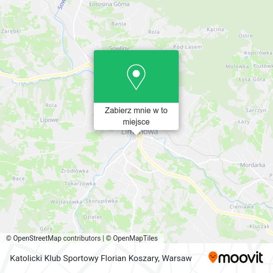 Mapa Katolicki Klub Sportowy Florian Koszary