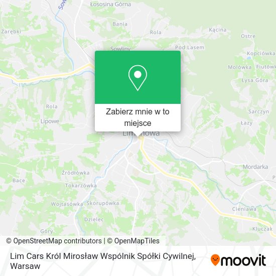 Mapa Lim Cars Król Mirosław Wspólnik Spółki Cywilnej