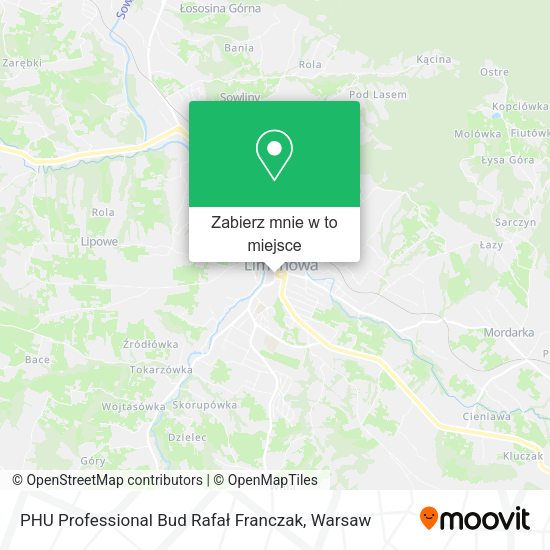 Mapa PHU Professional Bud Rafał Franczak