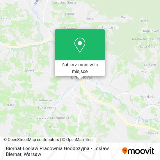 Mapa Biernat Lesław Pracownia Geodezyjna - Lesław Biernat