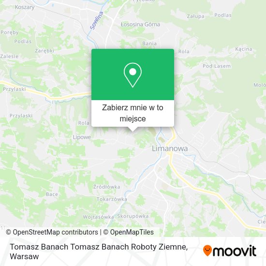 Mapa Tomasz Banach Tomasz Banach Roboty Ziemne