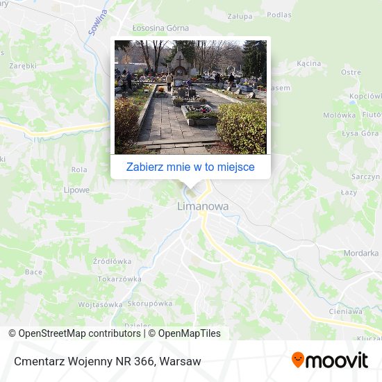 Mapa Cmentarz Wojenny NR 366