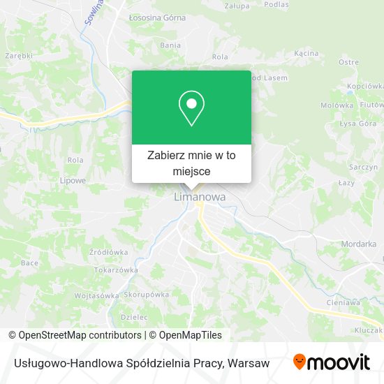 Mapa Usługowo-Handlowa Spółdzielnia Pracy