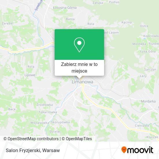 Mapa Salon Fryzjerski