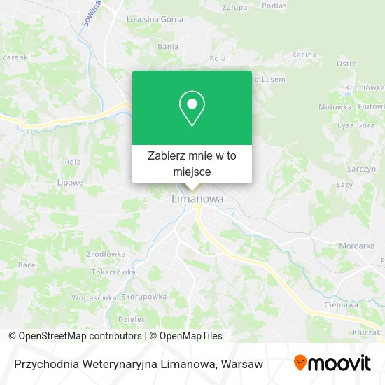 Mapa Przychodnia Weterynaryjna Limanowa