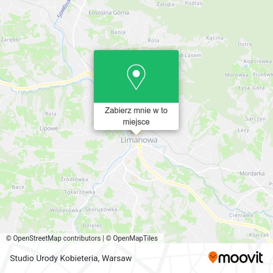 Mapa Studio Urody Kobieteria