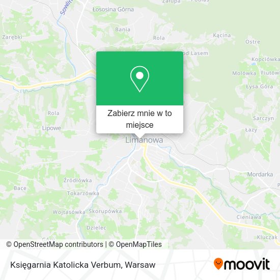 Mapa Księgarnia Katolicka Verbum