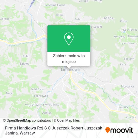 Mapa Firma Handlowa Roj S C Juszczak Robert Juszczak Janina