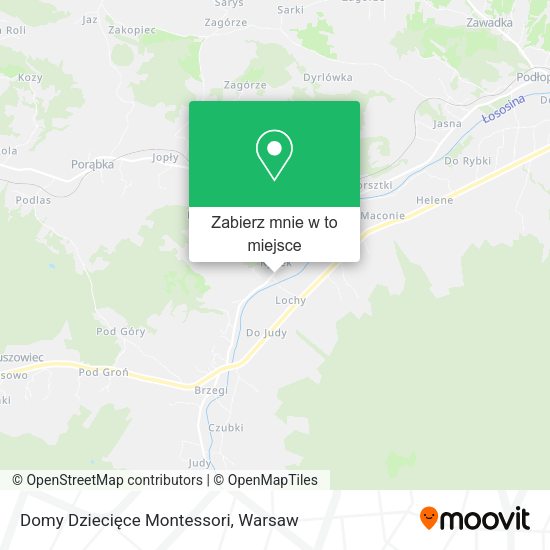 Mapa Domy Dziecięce Montessori