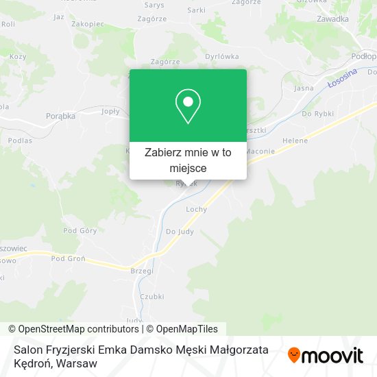 Mapa Salon Fryzjerski Emka Damsko Męski Małgorzata Kędroń