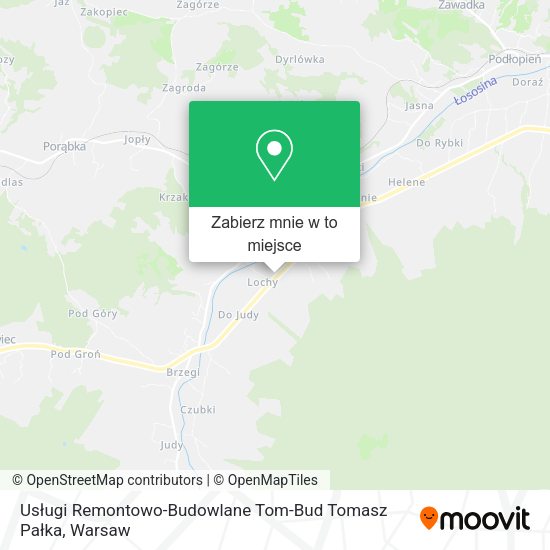 Mapa Usługi Remontowo-Budowlane Tom-Bud Tomasz Pałka