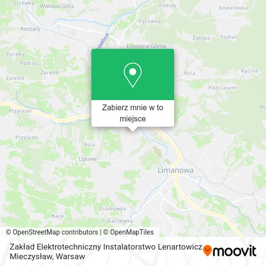 Mapa Zakład Elektrotechniczny Instalatorstwo Lenartowicz Mieczysław