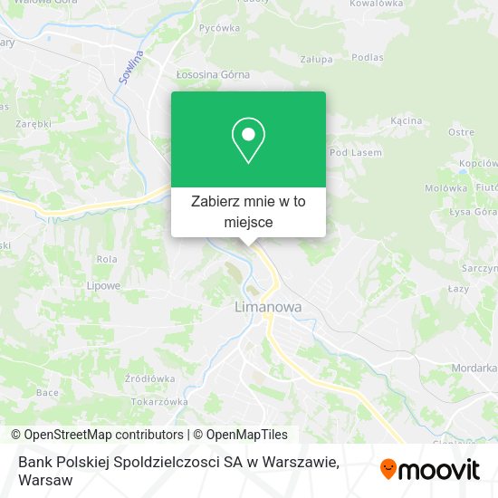 Mapa Bank Polskiej Spoldzielczosci SA w Warszawie