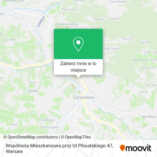 Mapa Wspólnota Mieszkaniowa przy Ul Piłsudskiego 47