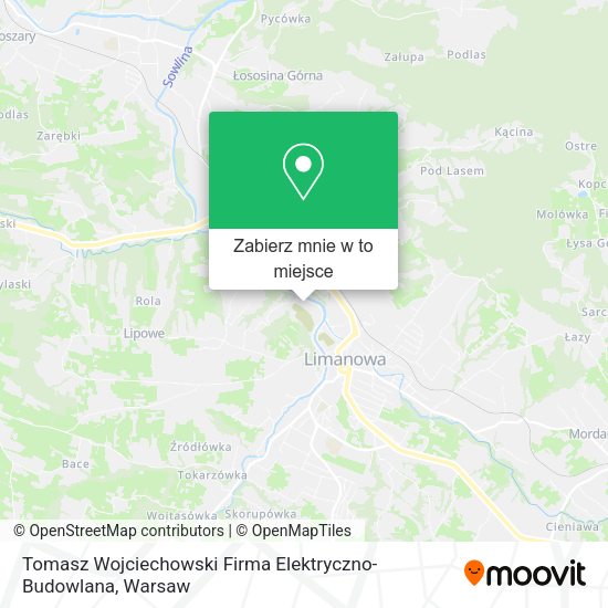 Mapa Tomasz Wojciechowski Firma Elektryczno-Budowlana