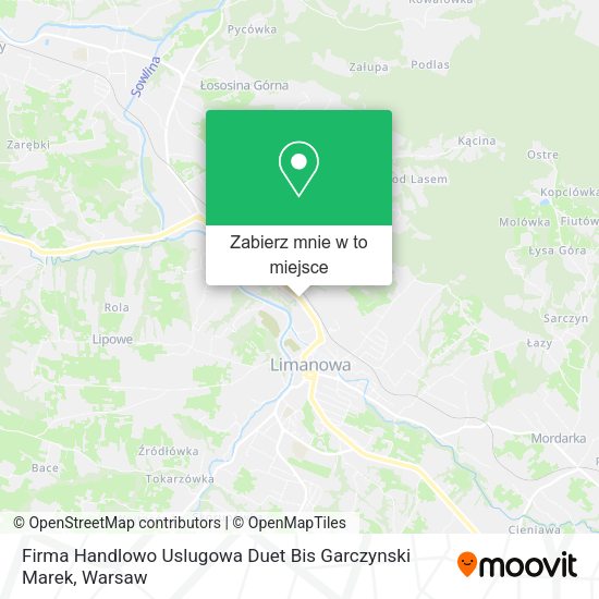 Mapa Firma Handlowo Uslugowa Duet Bis Garczynski Marek