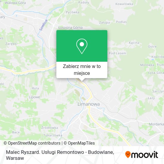 Mapa Malec Ryszard. Usługi Remontowo - Budowlane