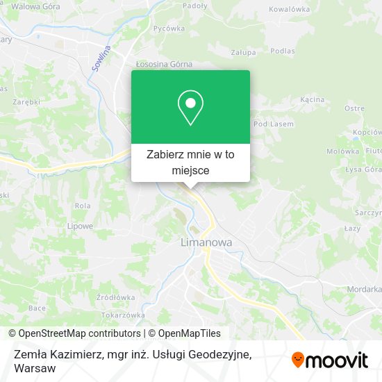 Mapa Zemła Kazimierz, mgr inż. Usługi Geodezyjne