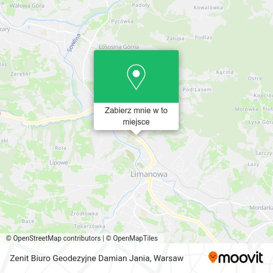 Mapa Zenit Biuro Geodezyjne Damian Jania