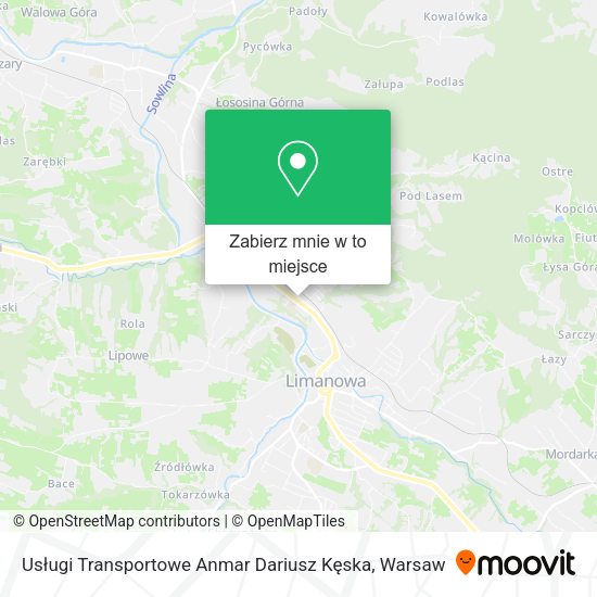 Mapa Usługi Transportowe Anmar Dariusz Kęska