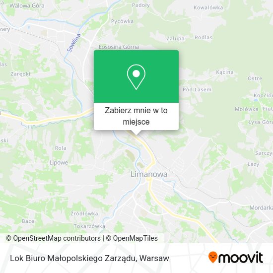 Mapa Lok Biuro Małopolskiego Zarządu