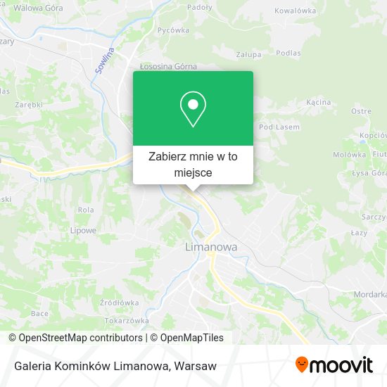 Mapa Galeria Kominków Limanowa