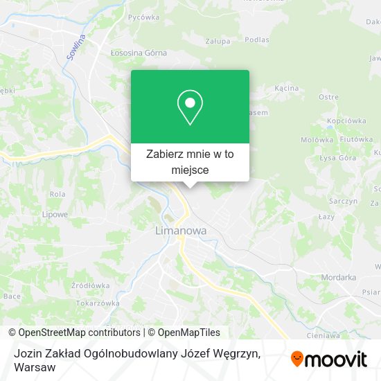 Mapa Jozin Zakład Ogólnobudowlany Józef Węgrzyn