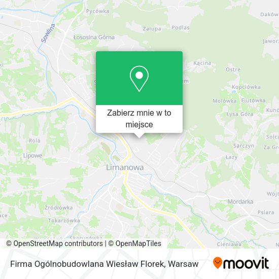 Mapa Firma Ogólnobudowlana Wiesław Florek