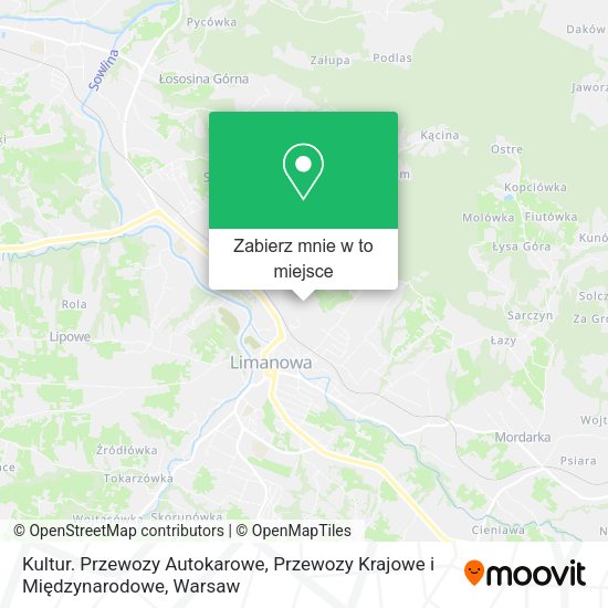 Mapa Kultur. Przewozy Autokarowe, Przewozy Krajowe i Międzynarodowe